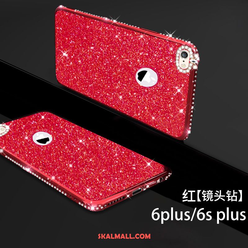 iPhone 6 / 6s Skal Purpur Mjuk Strass Silikon Ny Rabatt