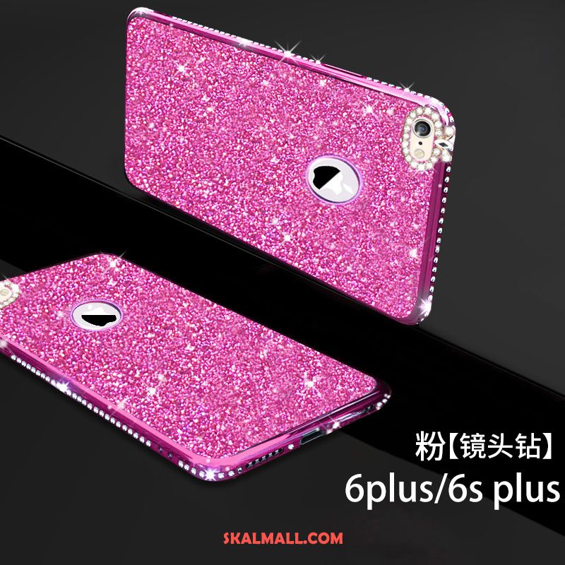 iPhone 6 / 6s Skal Purpur Mjuk Strass Silikon Ny Rabatt