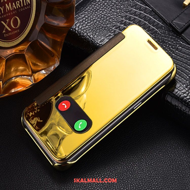 iPhone 6 / 6s Skal Skydd Guld Plating Läderfodral Mobil Telefon Billig