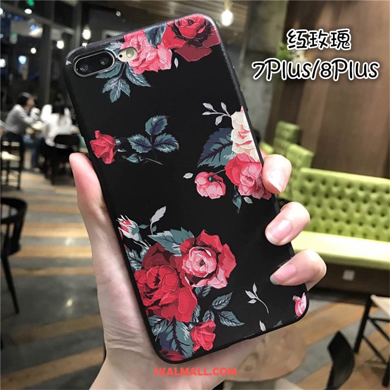 iPhone 7 Plus Skal Rose Nubuck All Inclusive Svart Fallskydd Billig