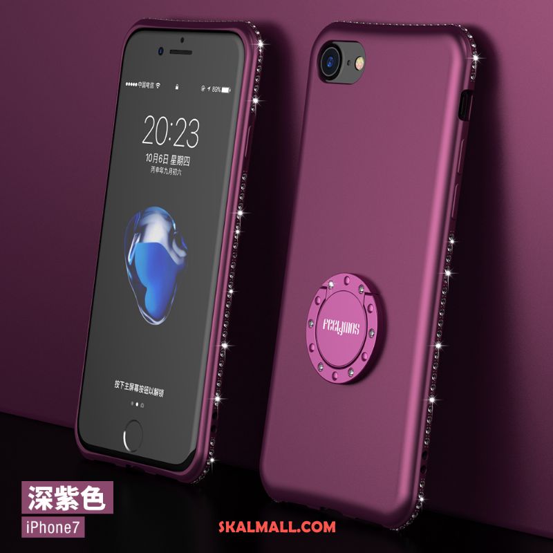 iPhone 7 Skal Ny Purpur Mobil Telefon Silikon Elegant Fodral Billig