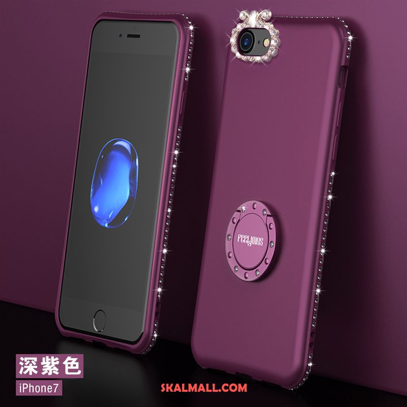 iPhone 7 Skal Ny Purpur Mobil Telefon Silikon Elegant Fodral Billig