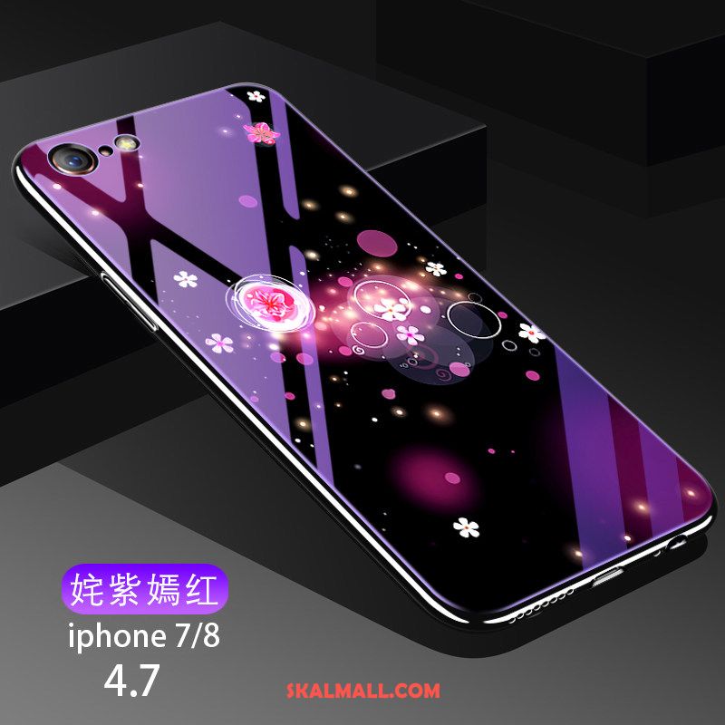 iPhone 7 Skal Persika Net Red Silikon Kreativa Glas Online