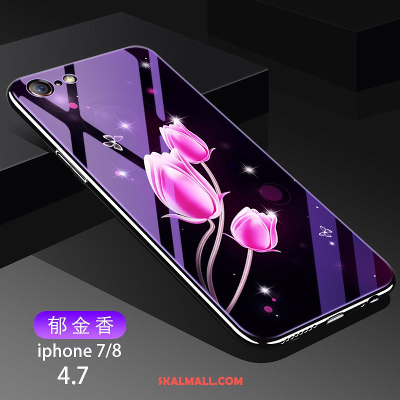 iPhone 7 Skal Persika Net Red Silikon Kreativa Glas Online