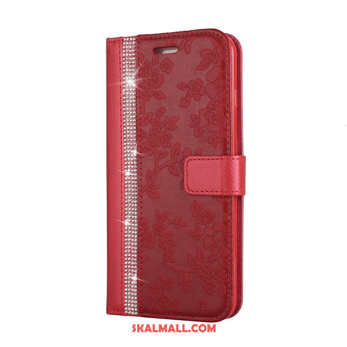 iPhone 8 Plus Skal Röd Mobil Telefon Clamshell Läderfodral Plånbok Butik
