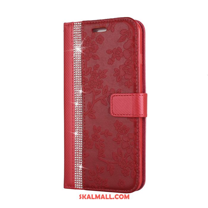 iPhone 8 Plus Skal Röd Mobil Telefon Clamshell Läderfodral Plånbok Butik