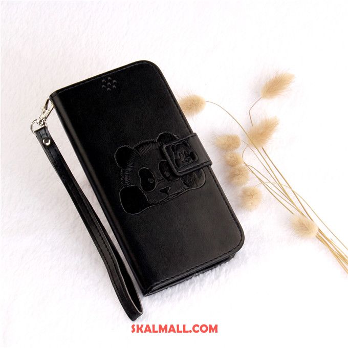 iPhone 8 Plus Skal Silikon Blå Läderfodral Fallskydd Clamshell Fodral Online