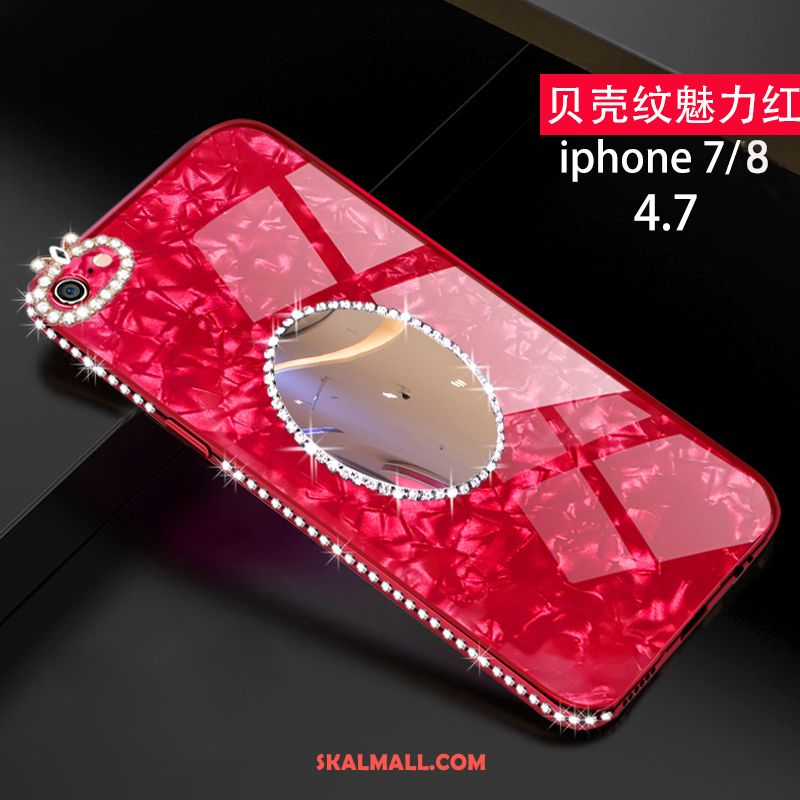 iPhone 8 Skal Kreativa Trend Varumärke Silikon Rosa All Inclusive Fodral Butik