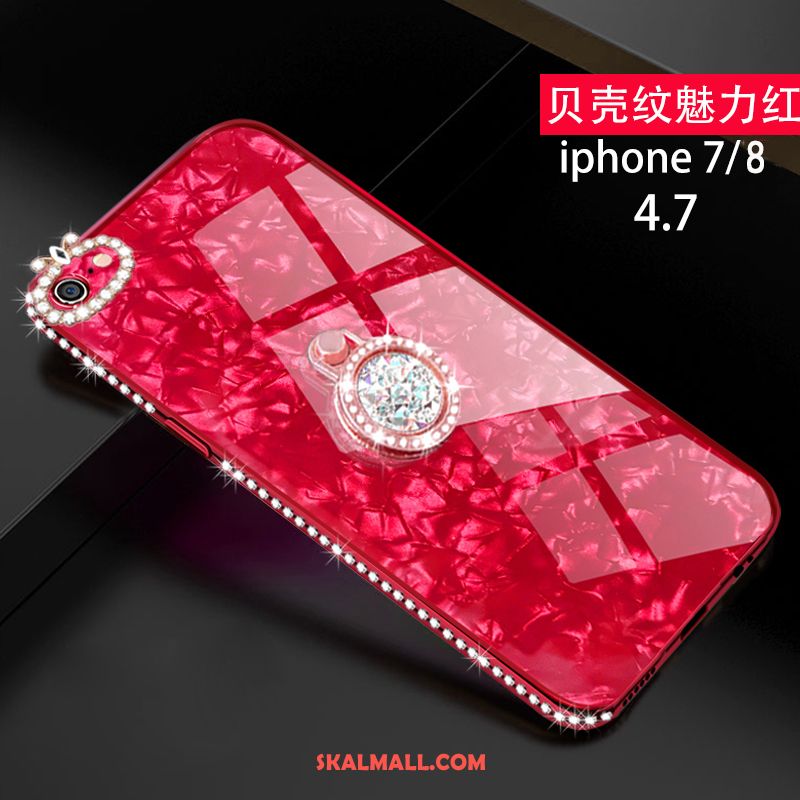 iPhone 8 Skal Kreativa Trend Varumärke Silikon Rosa All Inclusive Fodral Butik