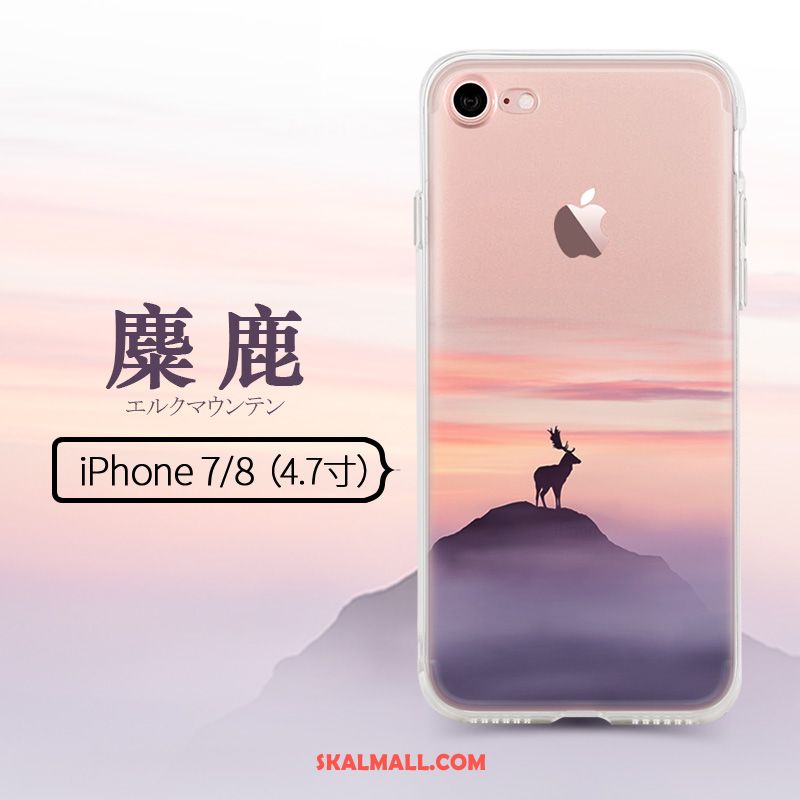 iPhone 8 Skal Trend Kreativa Silikon Rosa Mjuk Online