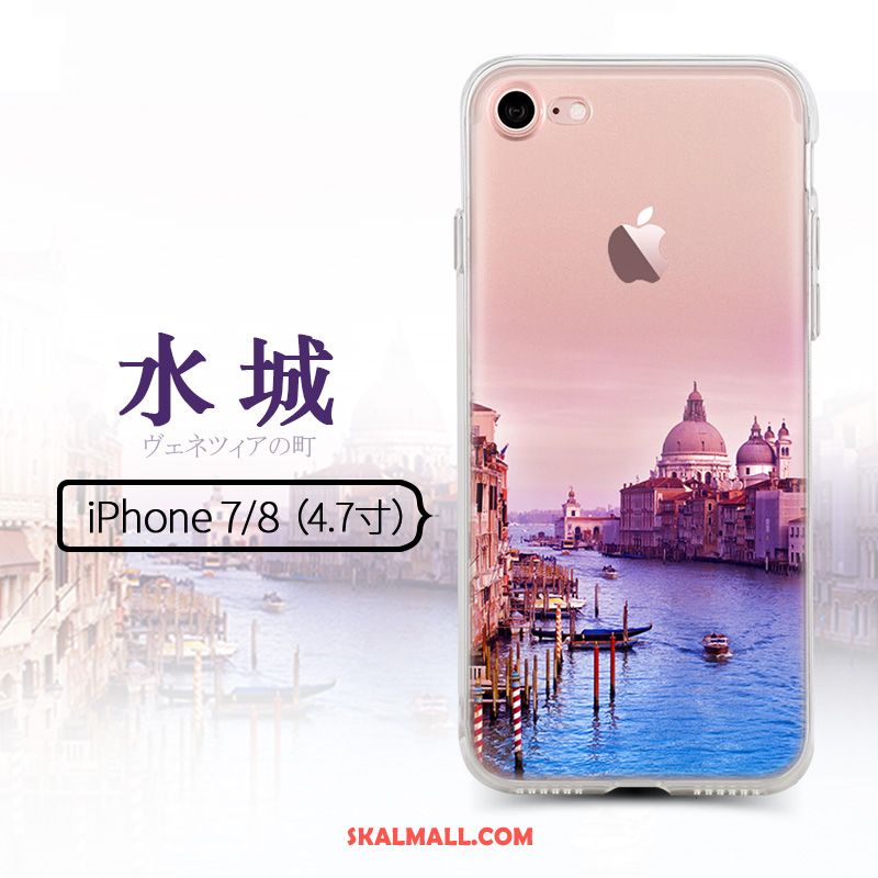 iPhone 8 Skal Trend Kreativa Silikon Rosa Mjuk Online