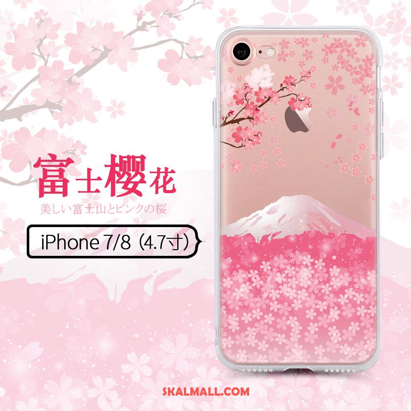 iPhone 8 Skal Trend Kreativa Silikon Rosa Mjuk Online