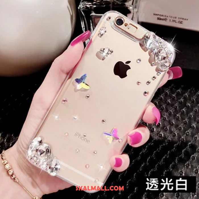 iPhone Se Skal Mobil Telefon Kreativa Strass Transparent Lyxiga Rea