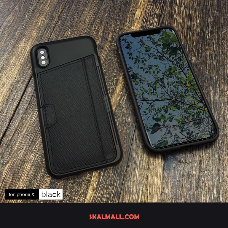 iPhone X Skal Kort Mode Plånbok Enkel Läderfodral Online