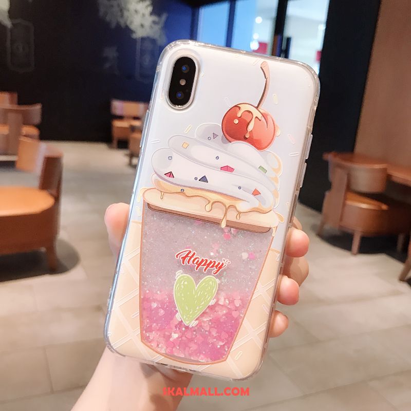 iPhone X Skal Mjuk Kreativa Tecknat Kvicksand All Inclusive Fodral Butik