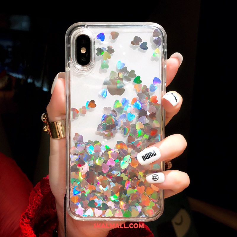 iPhone X Skal Älskar Fallskydd Mobil Telefon Hängsmycken Kvicksand Butik