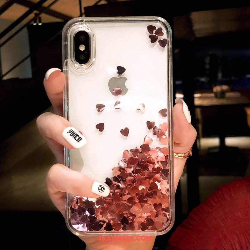 iPhone X Skal Älskar Fallskydd Mobil Telefon Hängsmycken Kvicksand Butik