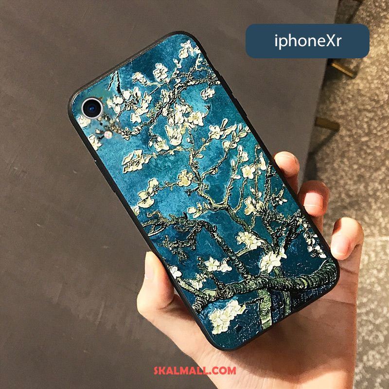 iPhone Xr Skal Konst All Inclusive Retro Grön Blommor Fodral På Nätet