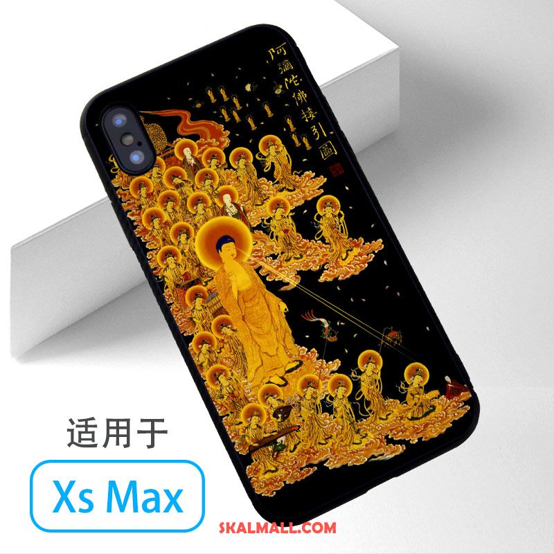 iPhone Xs Max Skal Buddhism Mobil Telefon Blå Online