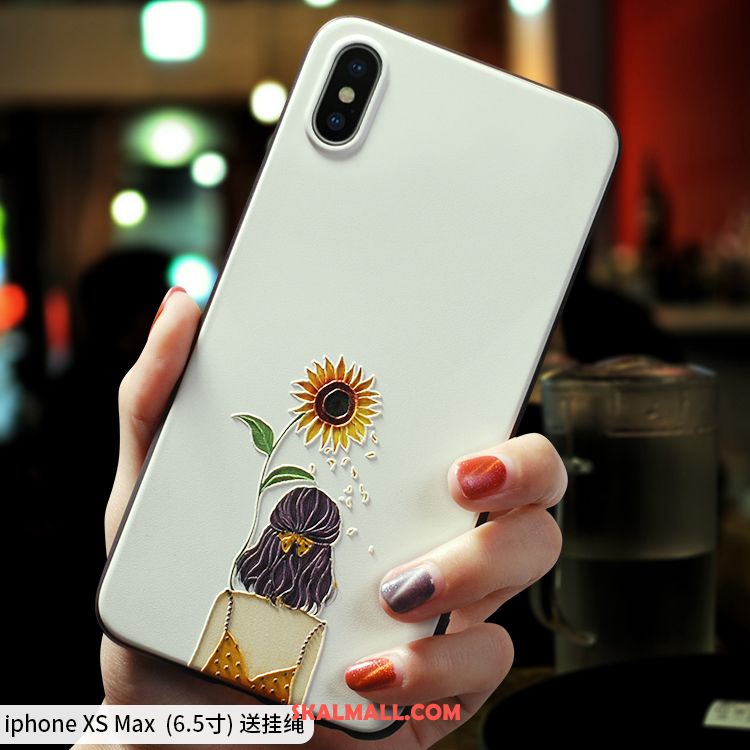 iPhone Xs Max Skal Enkel Skydd Silikon Nubuck Fallskydd Fodral Billig