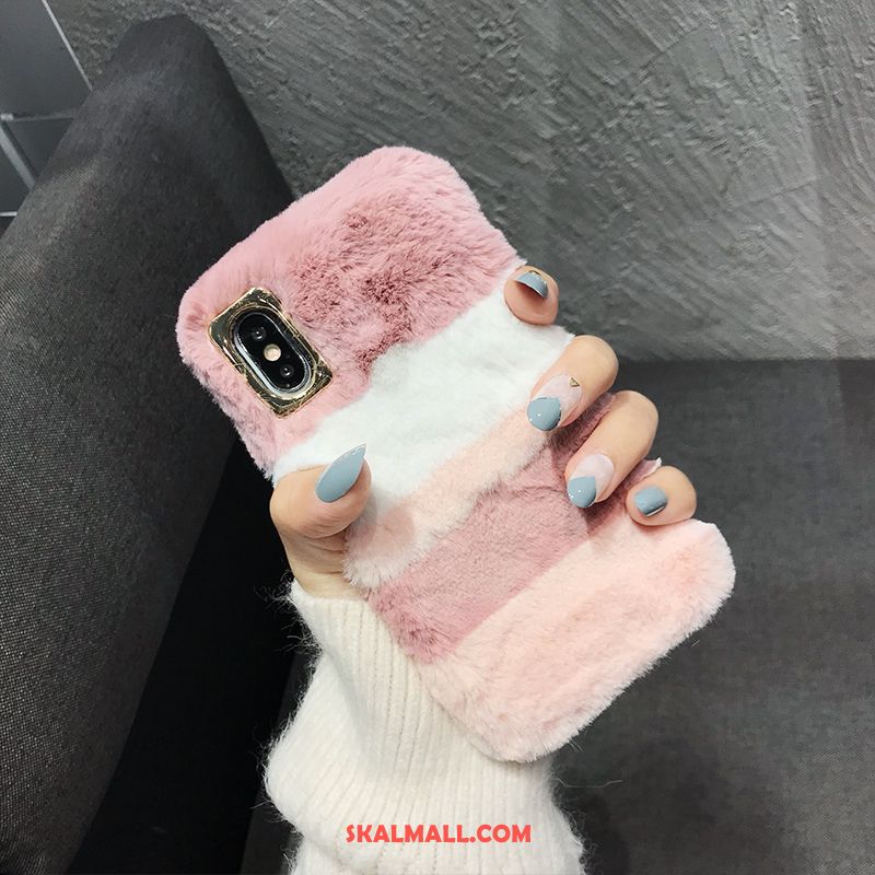 iPhone Xs Max Skal Fallskydd Mobil Telefon Randig Rosa Elegant Online