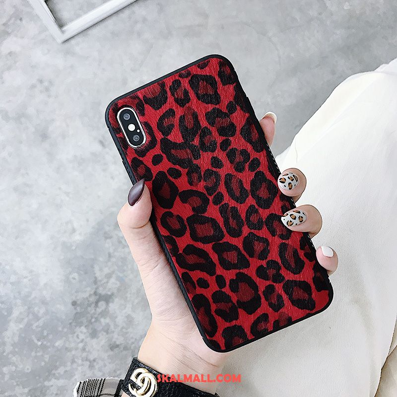 iPhone Xs Max Skal Leopard All Inclusive Mobil Telefon Korta Svart Fodral Online