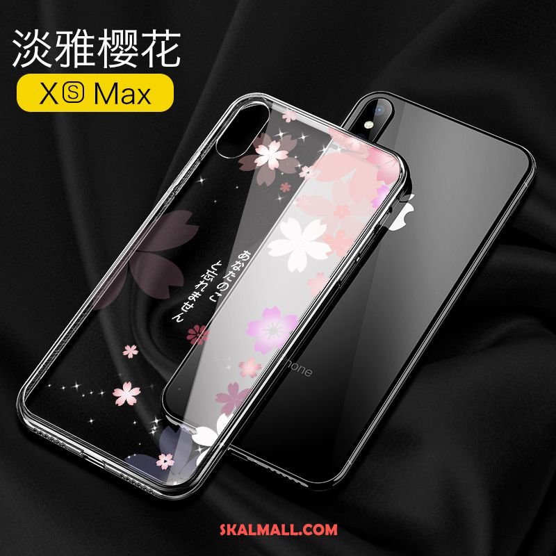 iPhone Xs Max Skal Personlighet Fallskydd Mobil Telefon Transparent Glas Fodral Billig