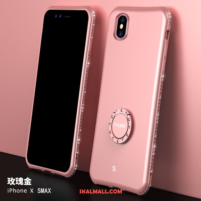 iPhone Xs Max Skal Silikon Trend Varumärke Ring Net Red Fallskydd Köpa