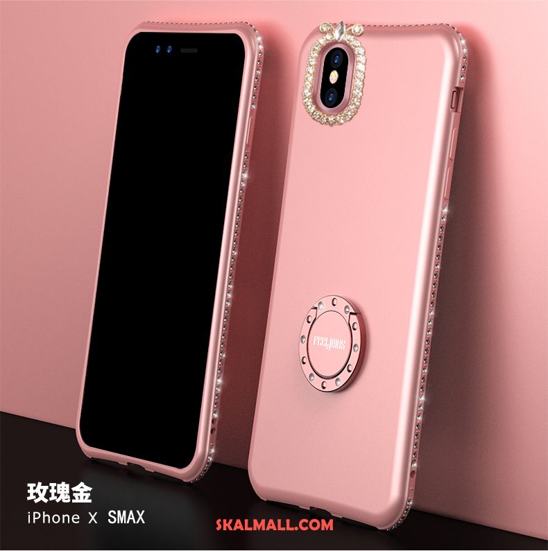 iPhone Xs Max Skal Silikon Trend Varumärke Ring Net Red Fallskydd Köpa