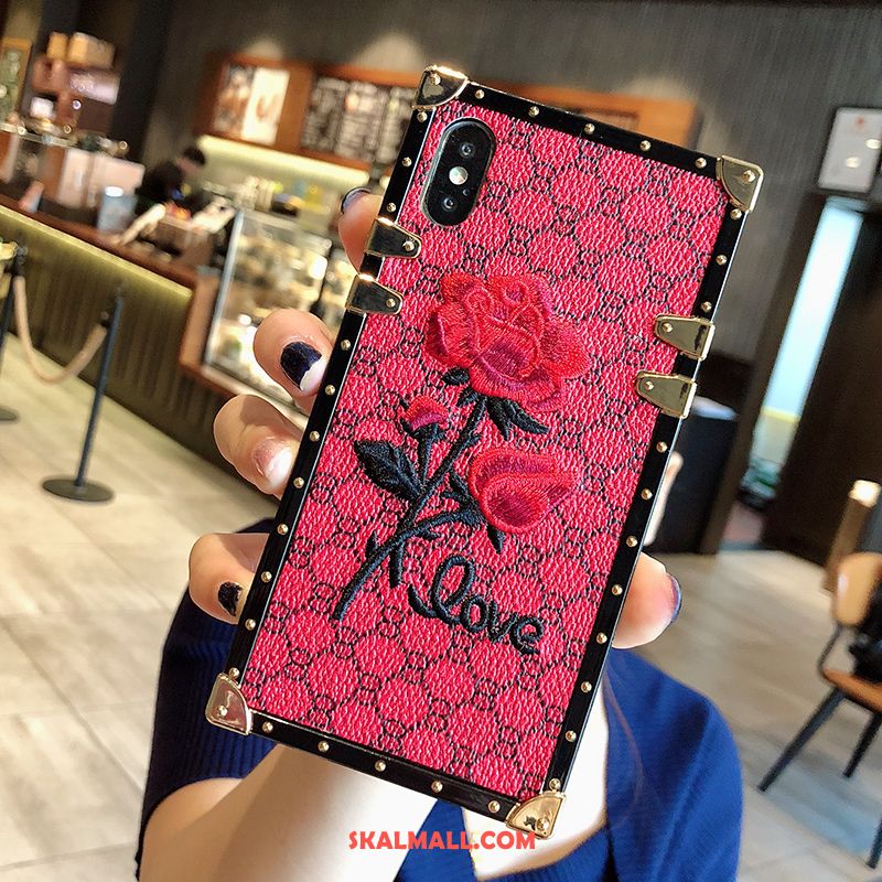 iPhone Xs Max Skal Skydd Blommor Fallskydd Silikon Mobil Telefon Billig