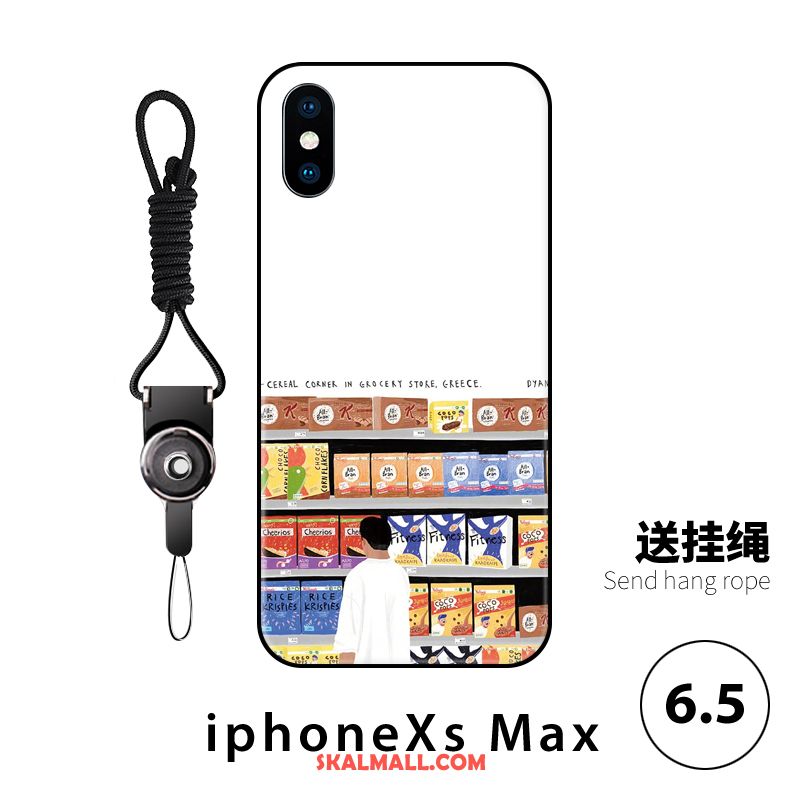 iPhone Xs Max Skal Super Par Vit Hängsmycken Kreativa Billigt