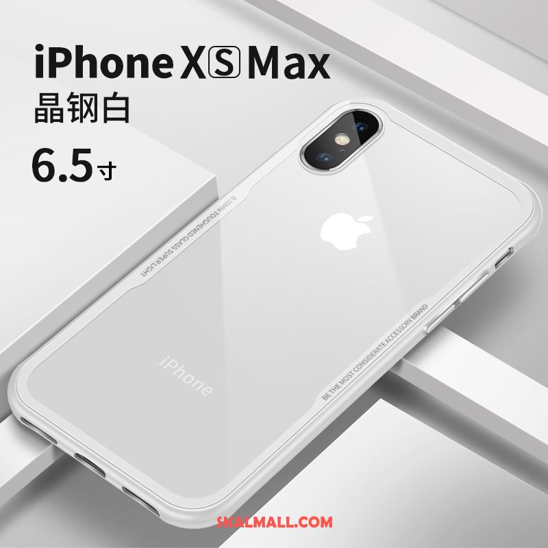 iPhone Xs Max Skal Vit Silikon All Inclusive Mobil Telefon Trend Varumärke Köpa