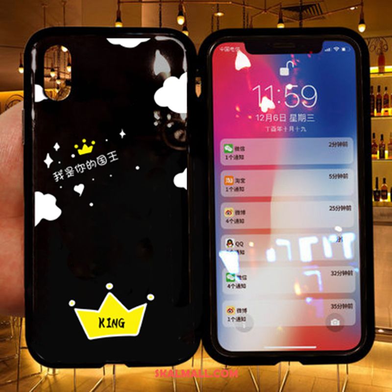 iPhone Xs Skal Tecknat Transparent Ny Gul Magnetic Fodral Online