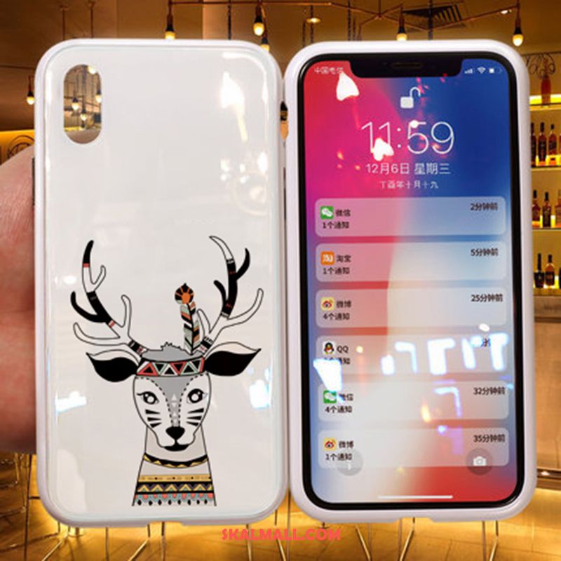 iPhone Xs Skal Tecknat Transparent Ny Gul Magnetic Fodral Online