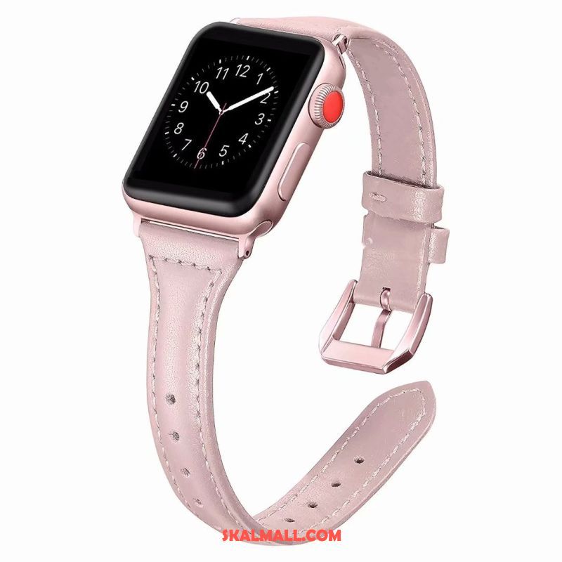 Apple Watch Series 1 Skal Bra Rosa Äkta Läder Billigt