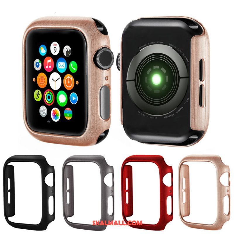 Apple Watch Series 4 Skal Mönster Silke Fallskydd Tillbehör Rosa Butik