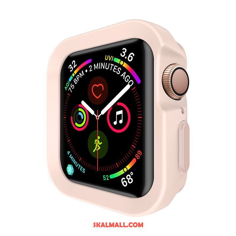Apple Watch Series 4 Skal Rosa Fallskydd Sport Silikon Rea