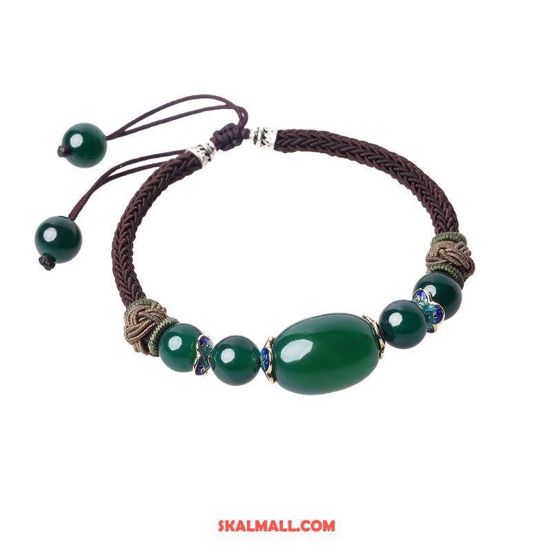 Armband Dam Dekoration Retro Grön Kvinna Originalitet Till Salu