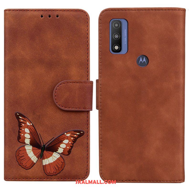 Fodral Moto E40 / E30 / E20 Skin-touch Butterfly