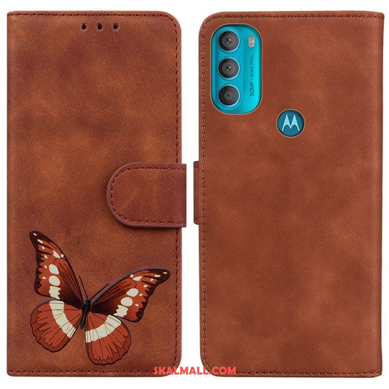 Fodral Moto G71 5G Skin-touch Butterfly