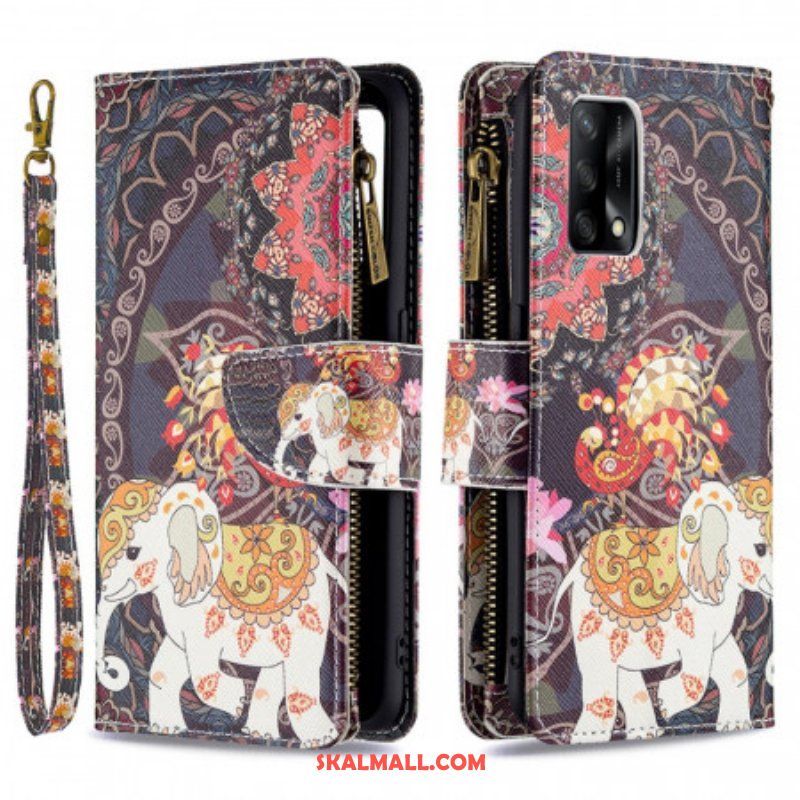 Fodral Oppo A74 4G Elephant Zip-ficka