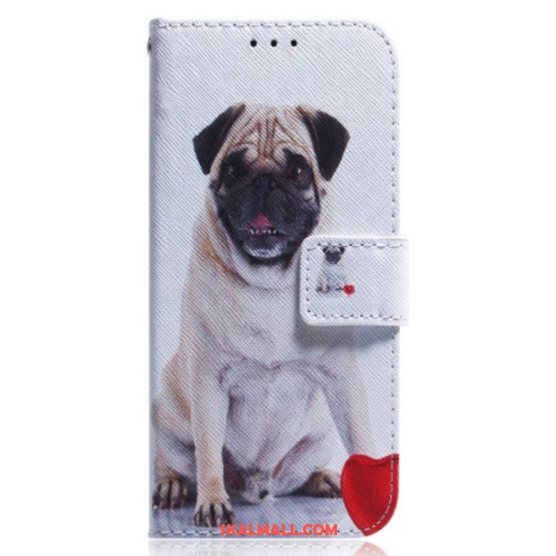 Fodral Oppo Reno 8 Med Kedjar Pretty Pug In Strap