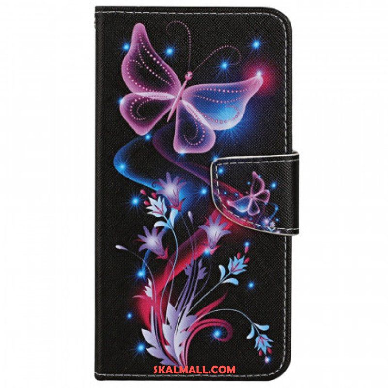 Fodral Samsung Galaxy A13 Fjärilar Och Linne