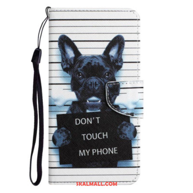 Fodral Samsung Galaxy A14 / A14 5G Med Kedjar Hund Rör Inte Med Lanyard