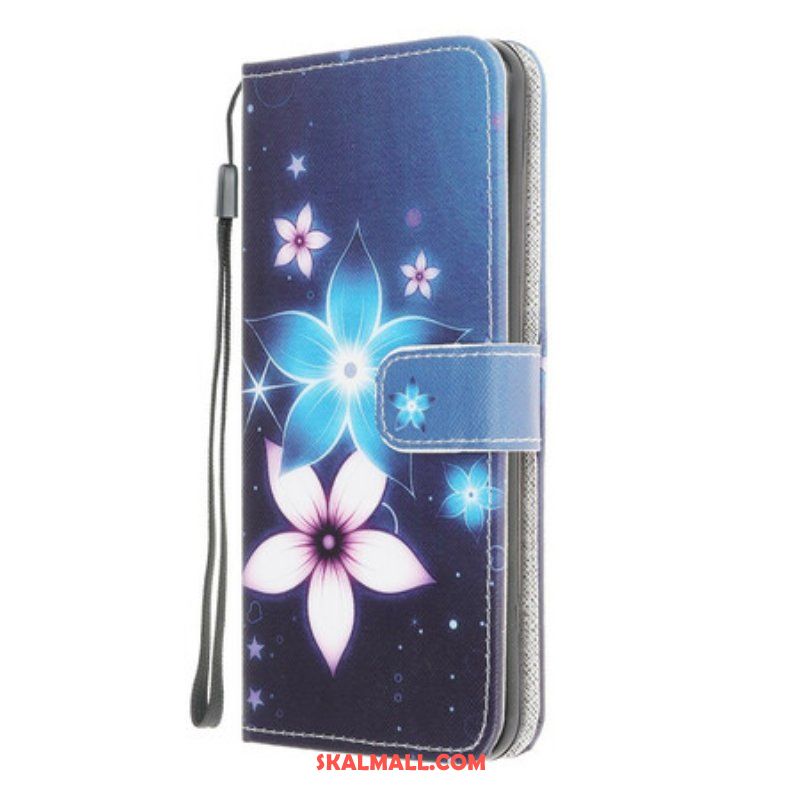 Fodral Samsung Galaxy A42 5G Med Kedjar Lunar Strap Blommor