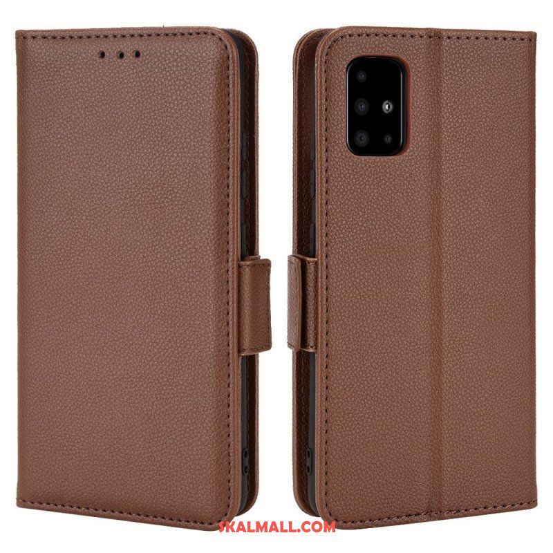 Fodral Samsung Galaxy A51 5G Folio-fodral Flap Double Nya Färger