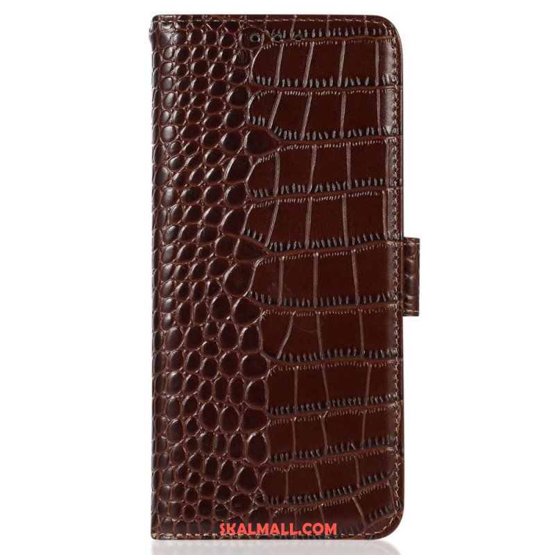 Fodral Samsung Galaxy M13 Crocodile Style Rfid