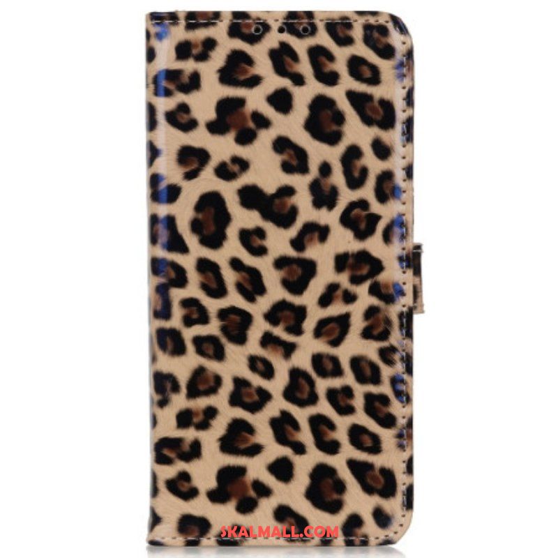 Fodral Samsung Galaxy M13 Leopardhudeffekt