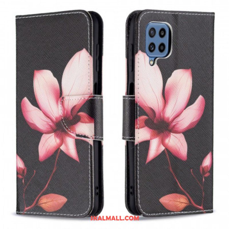 Fodral Samsung Galaxy M32 Rosa Blomma