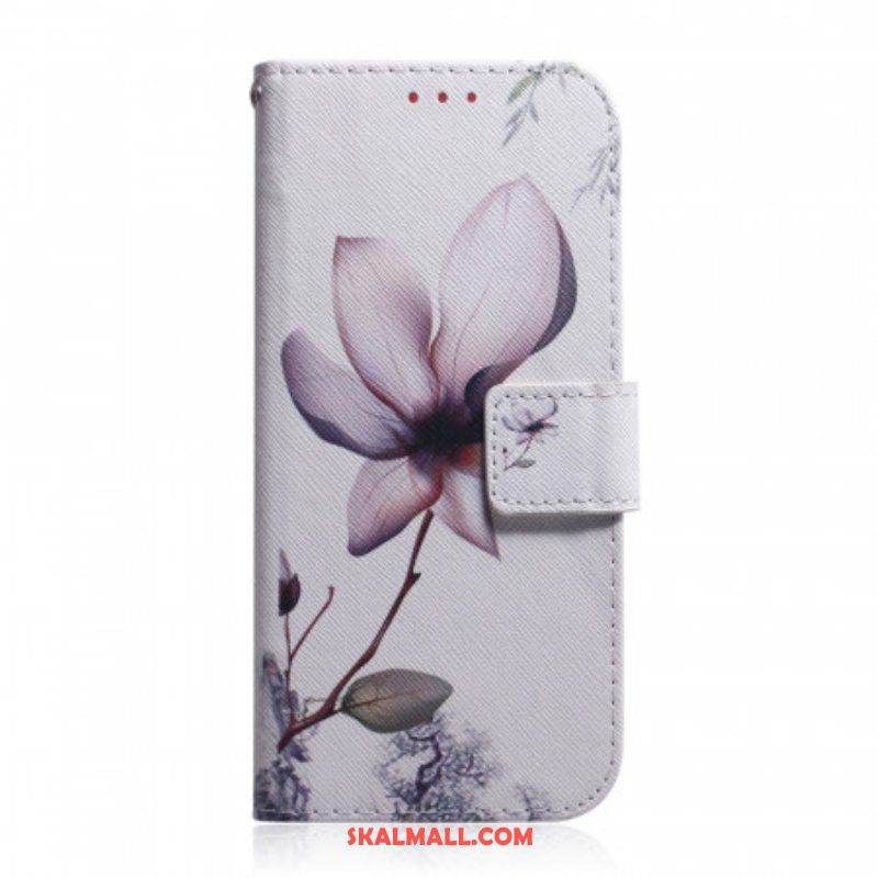 Fodral Samsung Galaxy M52 5G Lila Blomma